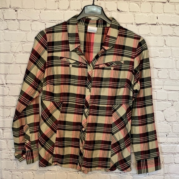 Columbia Tops - Columbia Plaid Flannel Button Down Size Medium